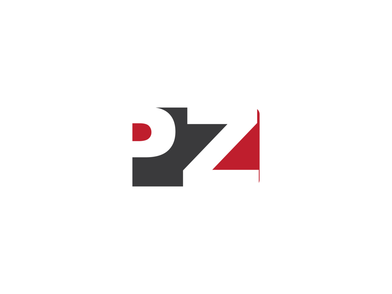 Monogram Square Shape Pz Logo Png , Alphabet PZ Logo Letter Vector Icon