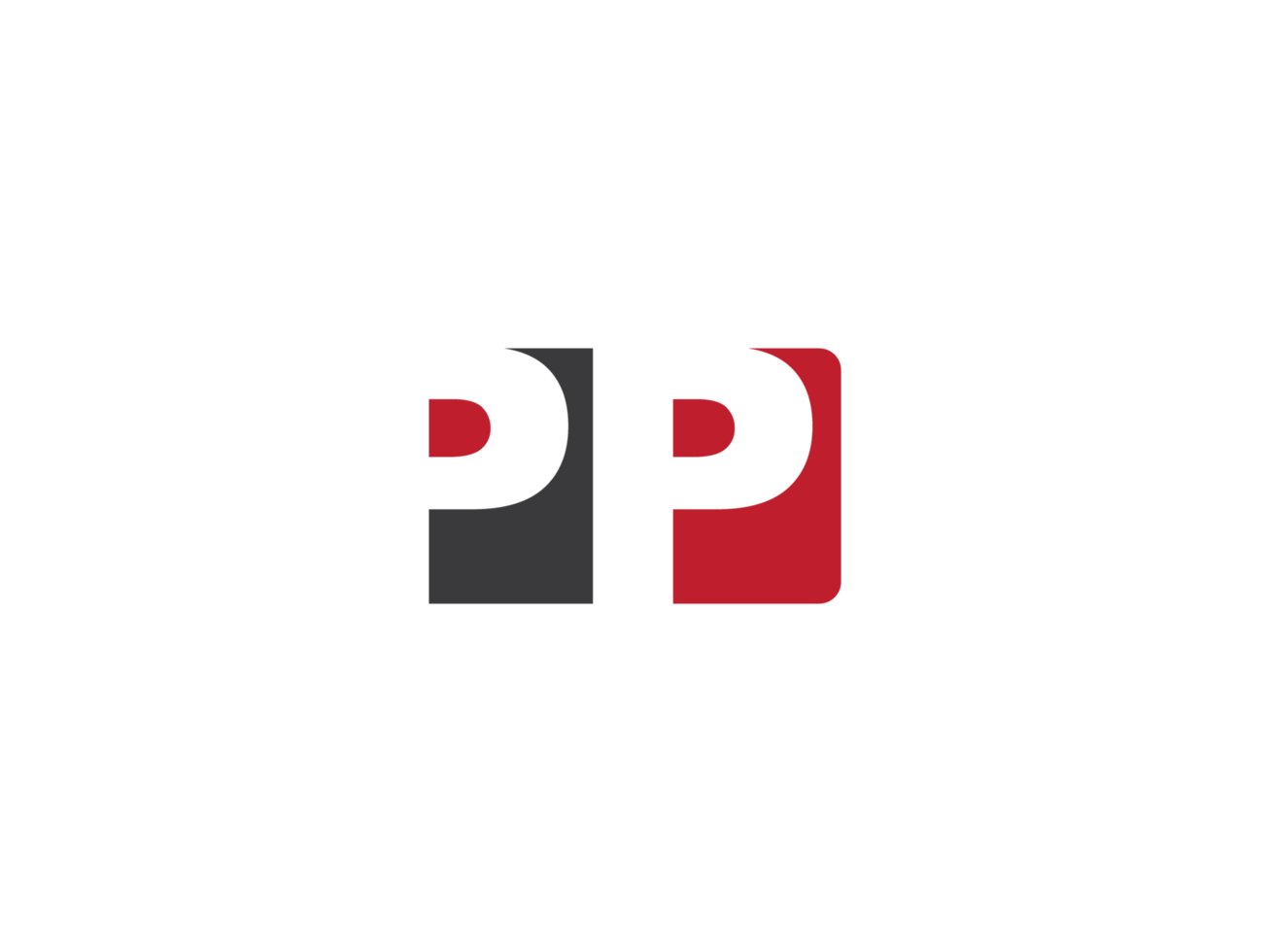 Monogram Square Shape Pp Logo Png , Alphabet PP Logo Letter Vector Icon