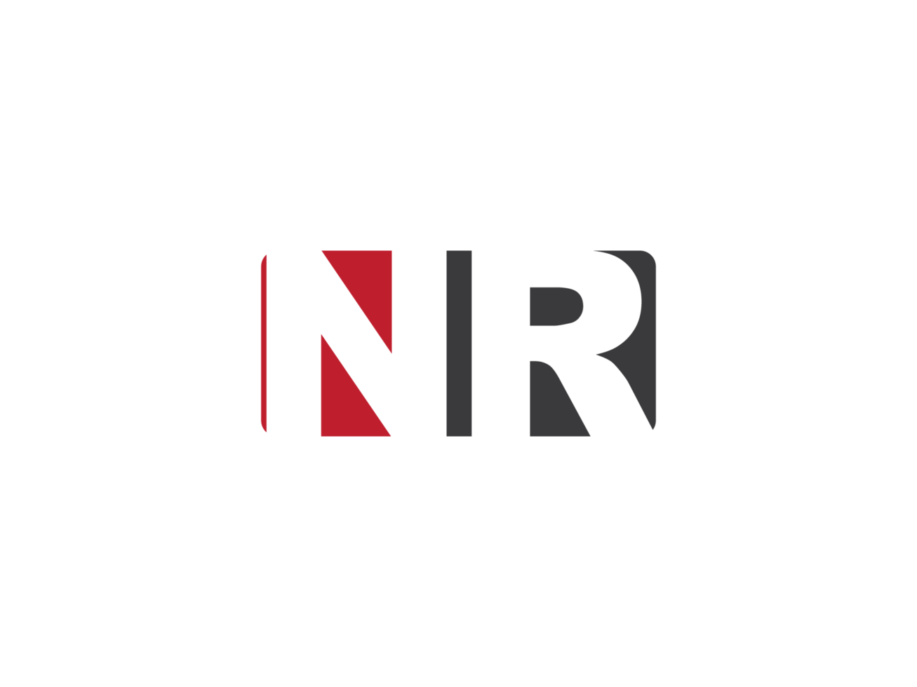 Initial Nr Square Png Logo Image, Creative Shape Letter NR Logo Icon Vector Png