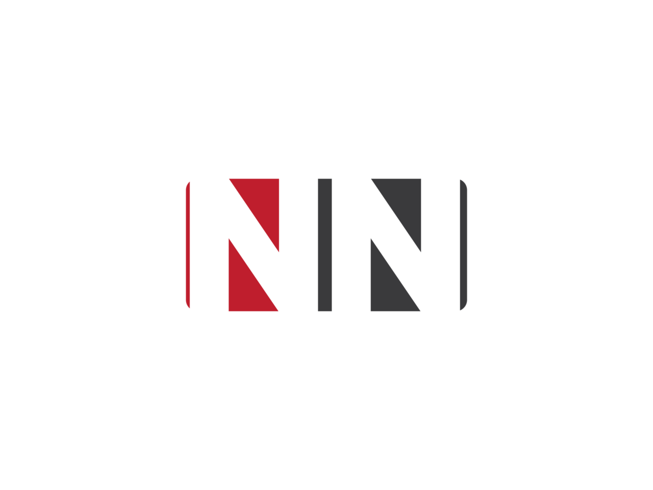 Initial Nn Square Png Logo Image, Creative Shape Letter NN Logo Icon Vector Png