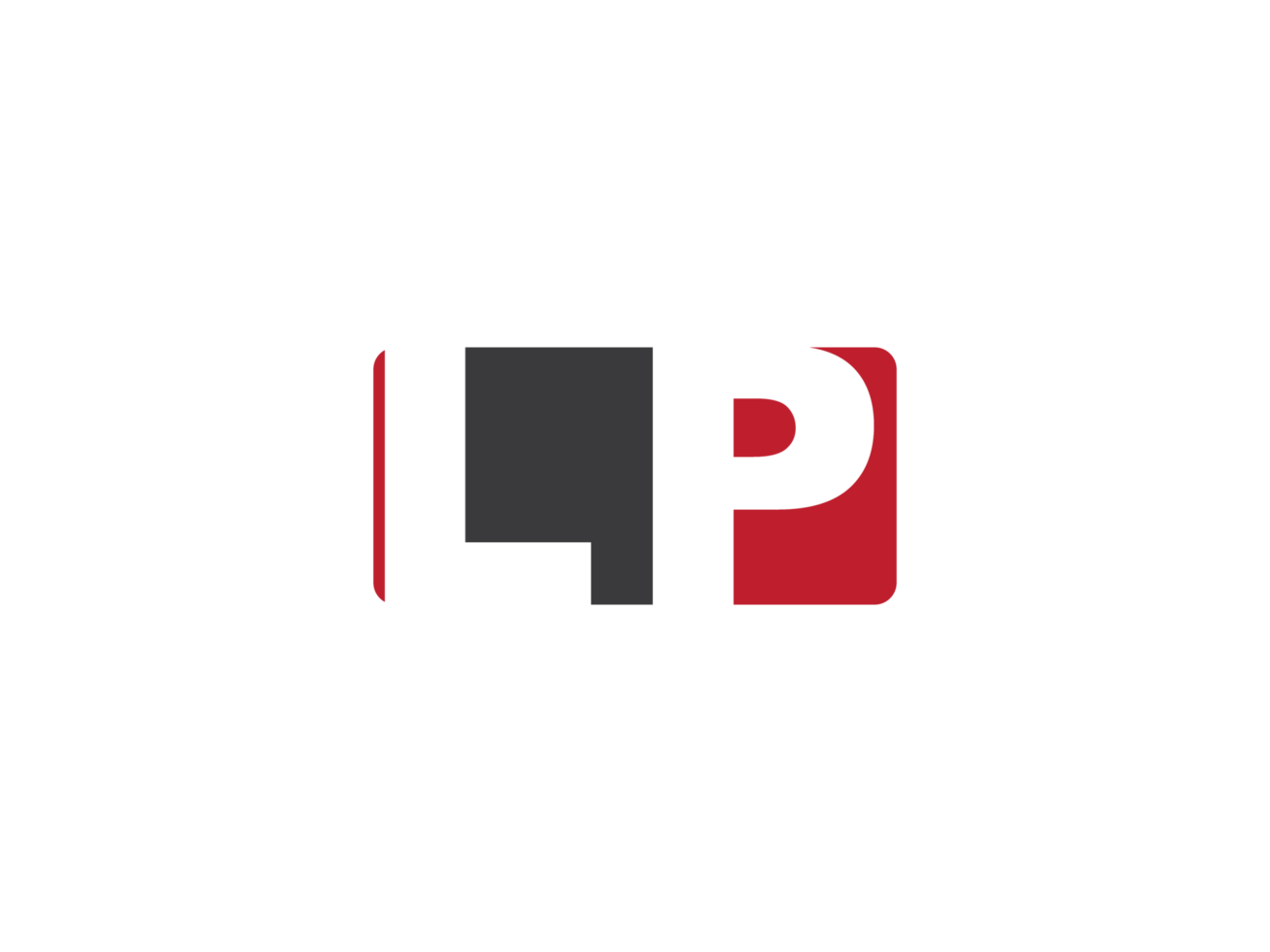 Simple Square Shape Lp Png Logo Letter Vector, initial LP Logo Icon Design