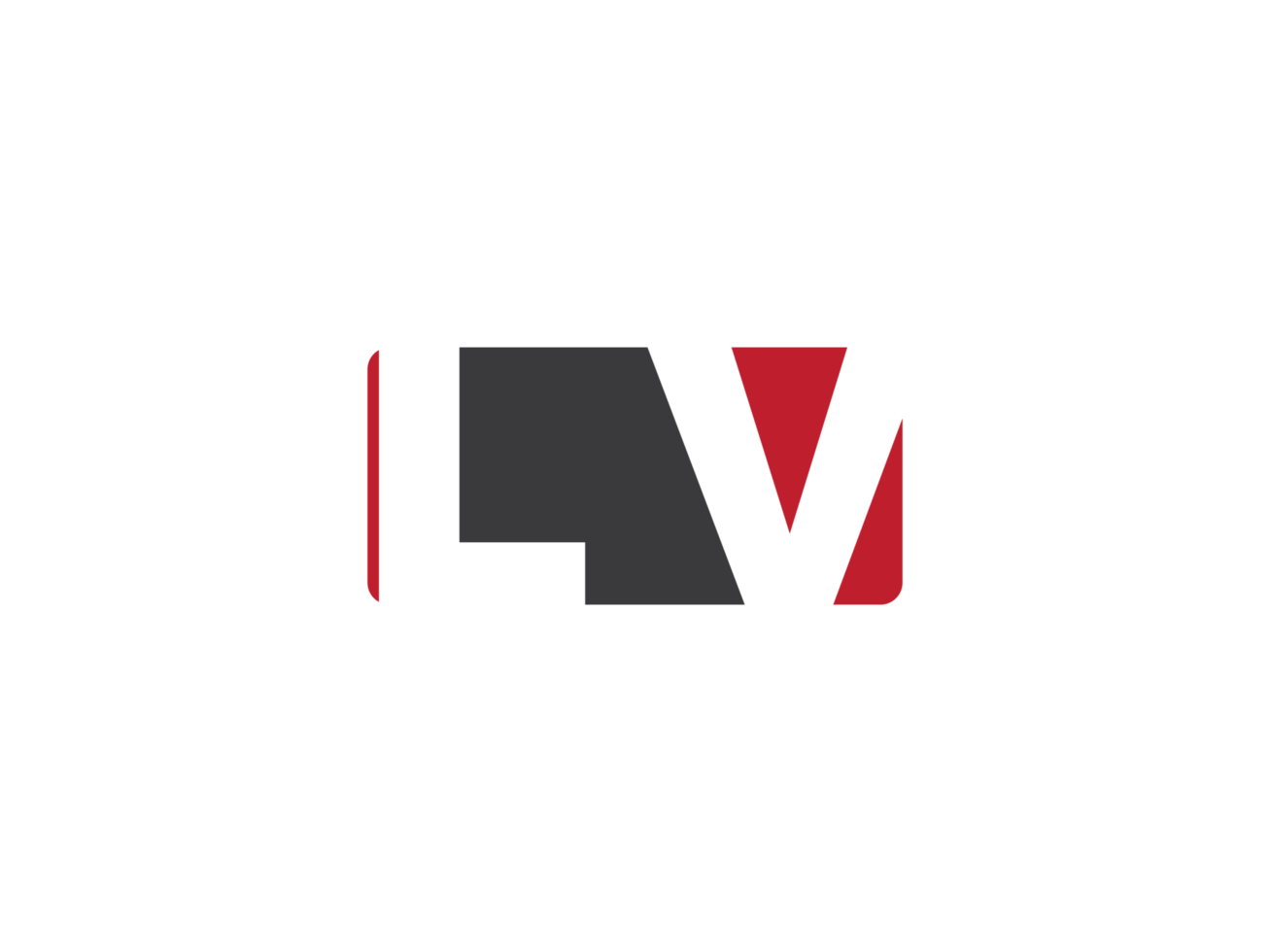 Simple Square Shape Lv Png Logo Letter Vector, initial LV Logo Icon Design
