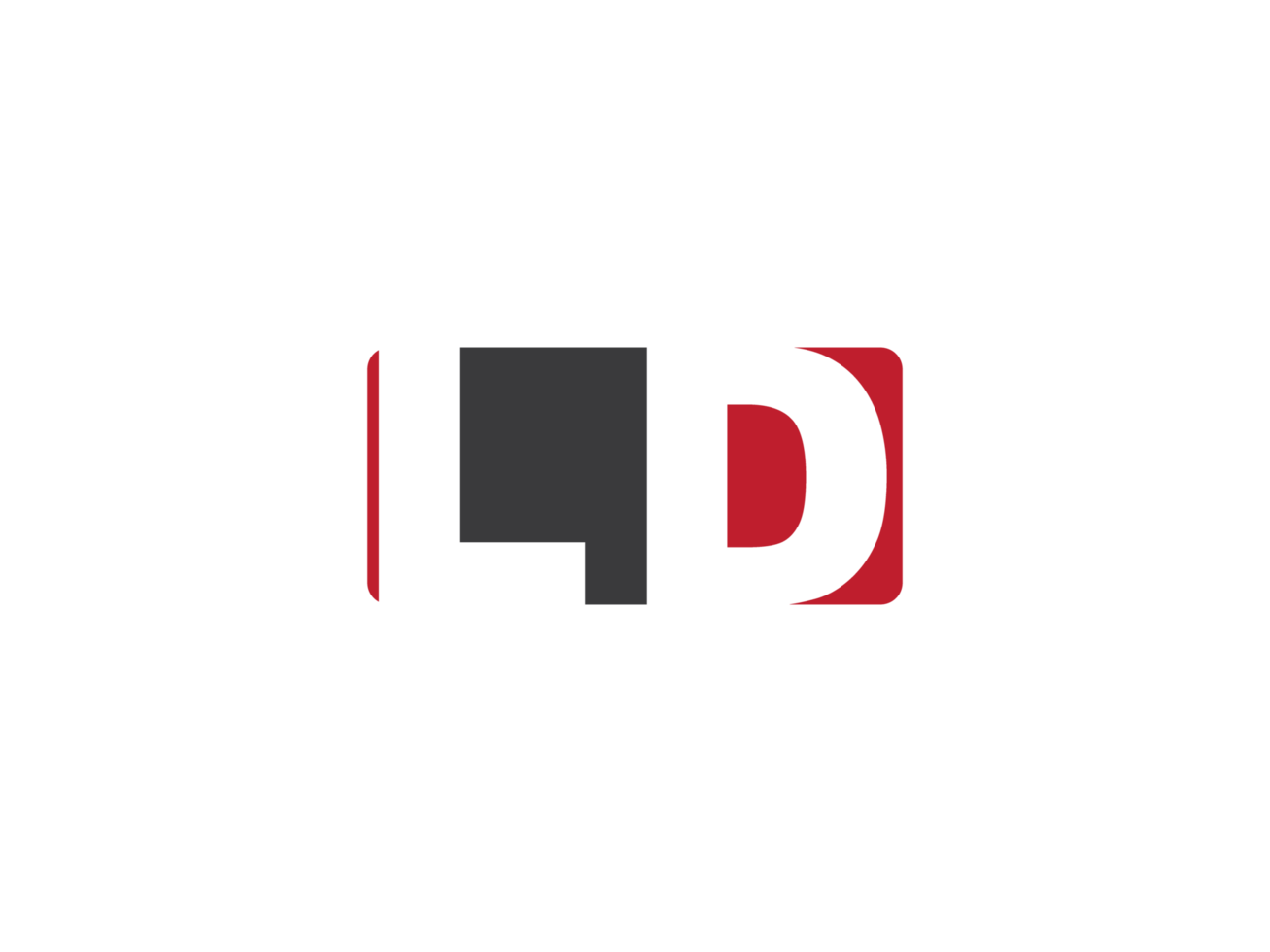 Simple Square Shape Ld Png Logo Letter Vector, initial LD Logo Icon Design