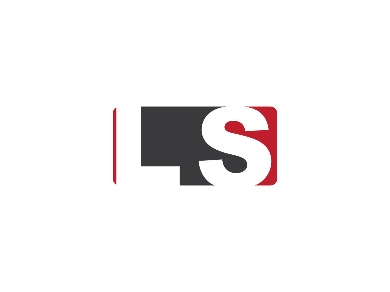 Simple Square Shape Ls Png Logo Letter Vector, initial LS Logo Icon Design