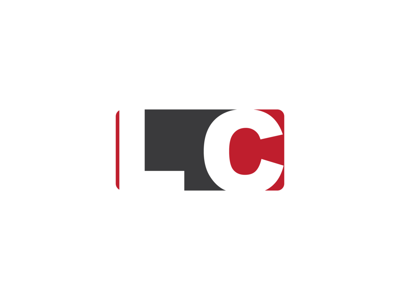 Simple Square Shape Lc Png Logo Letter Vector, initial LC Logo Icon Design