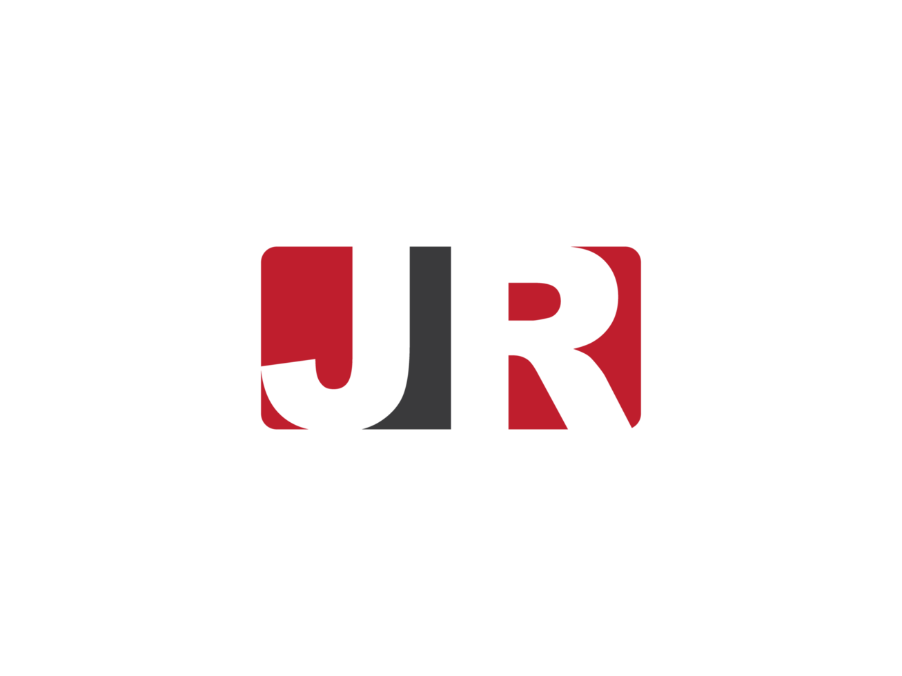 Minimalist Square Png Shape Jr Logo Icon, Alphabet Jr Logo Letter Vector For Shop