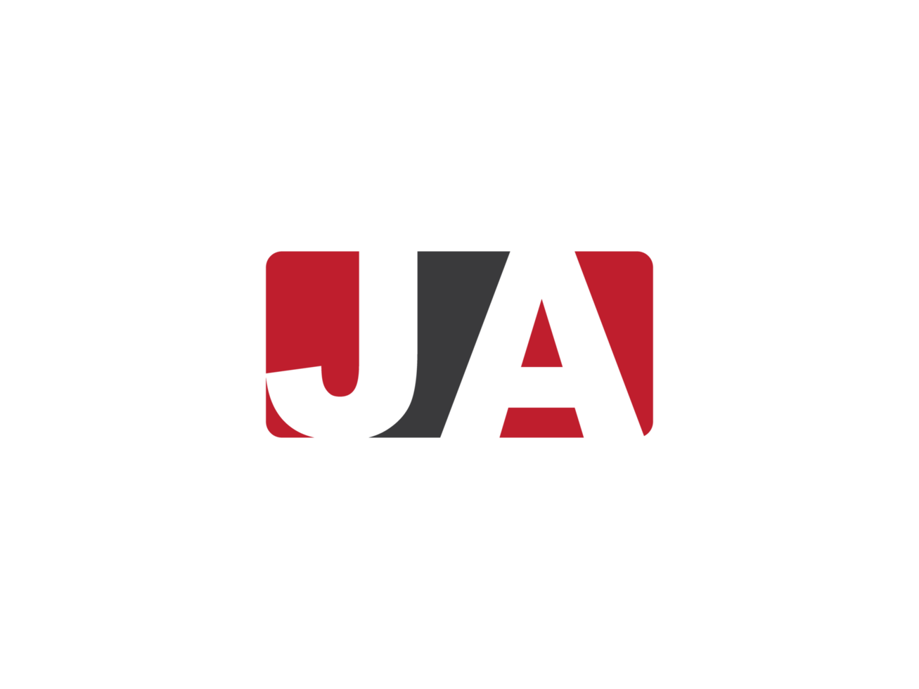 Minimalist Square Png Shape Ja Logo Icon, Alphabet Ja Logo Letter Vector For Shop