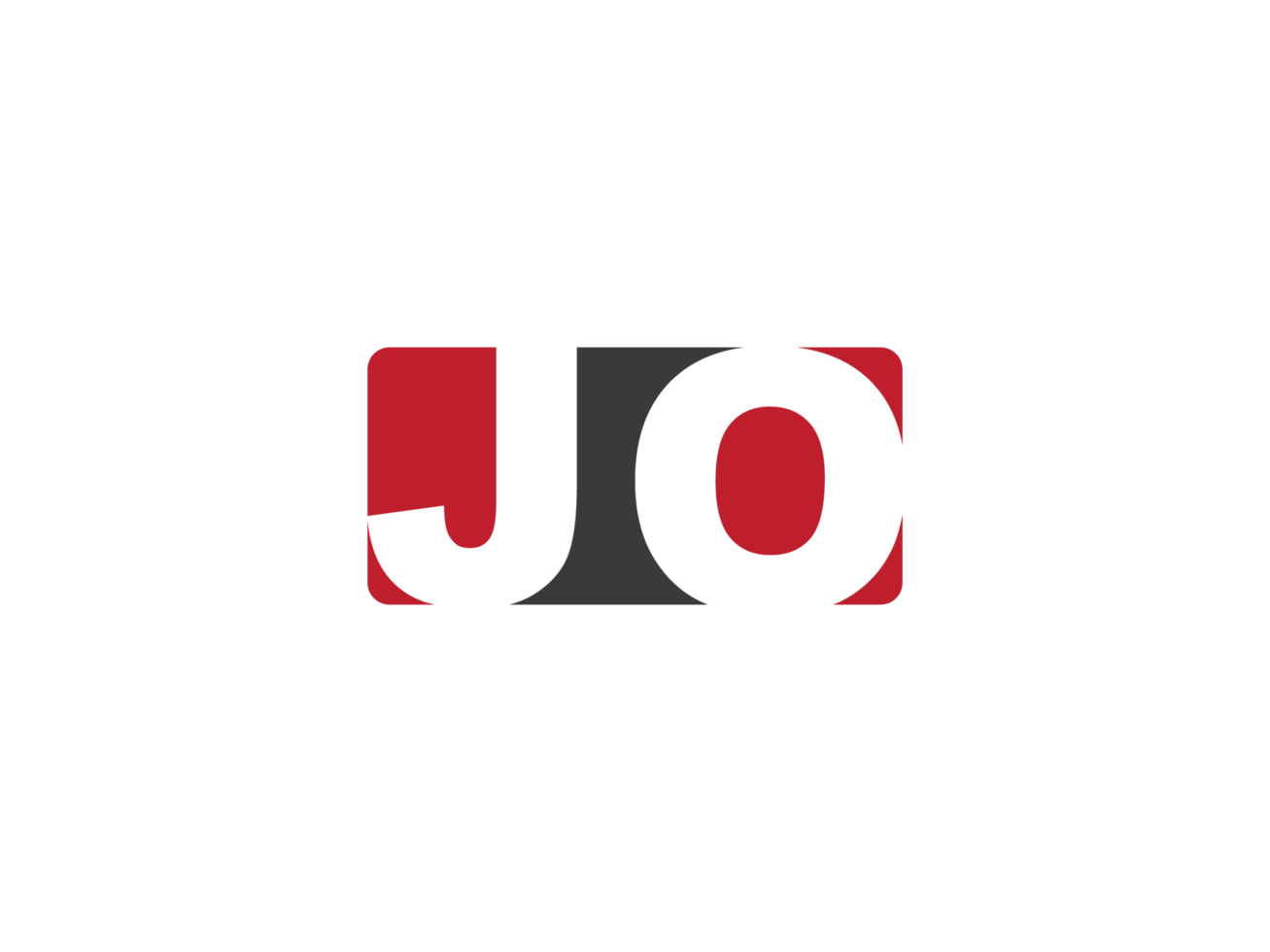 Minimalist Square Png Shape Jo Logo Icon, Alphabet Jo Logo Letter Vector For Shop