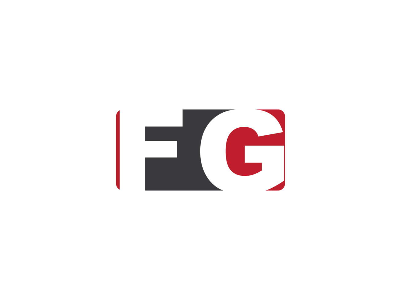 Modern Square Png Fg Logo Letter, Creative Shape FG Png Logo Template