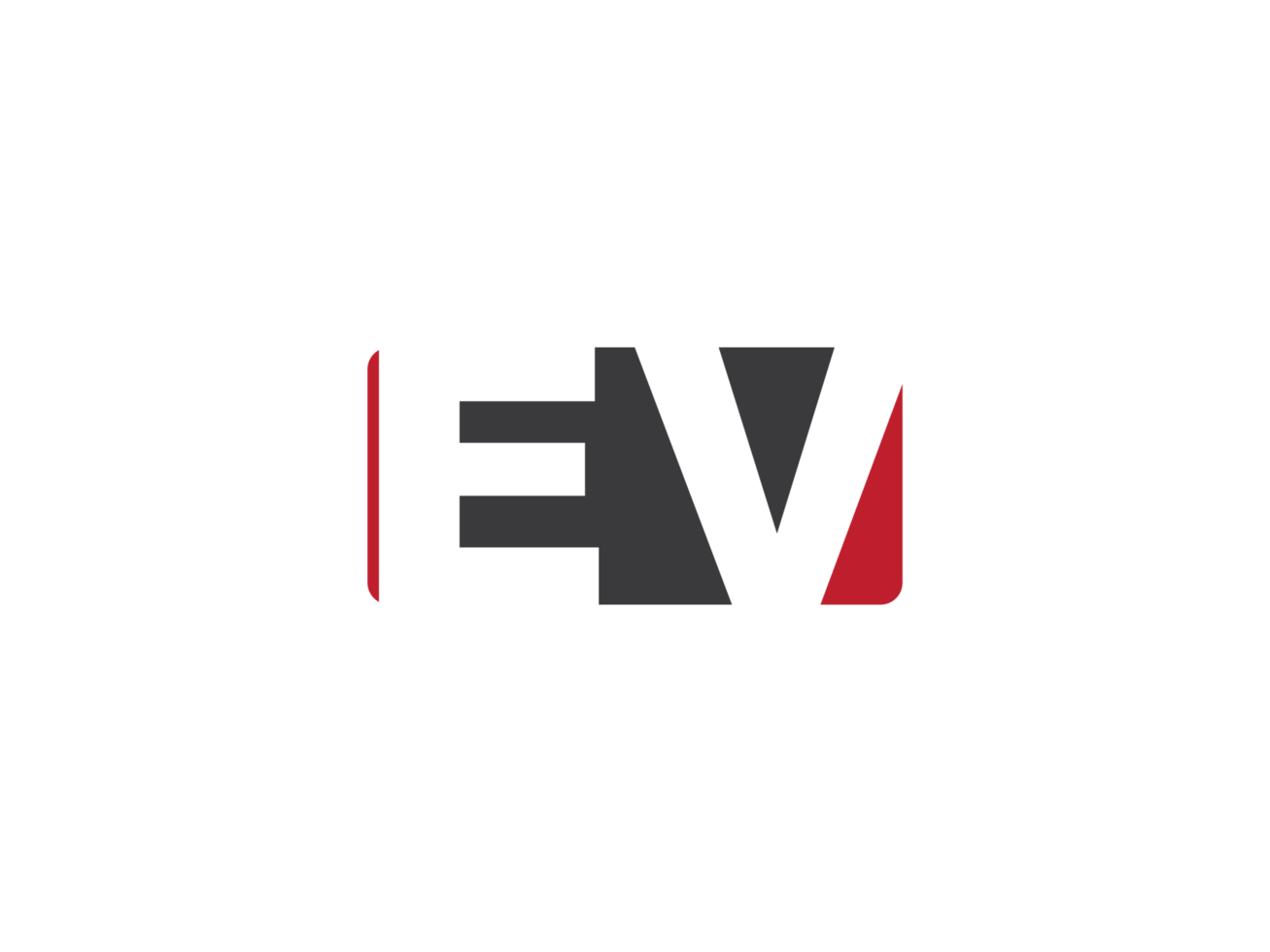 Minimal Ev Square Png Shape Logo, Square EV Logo Letter Vector Icon