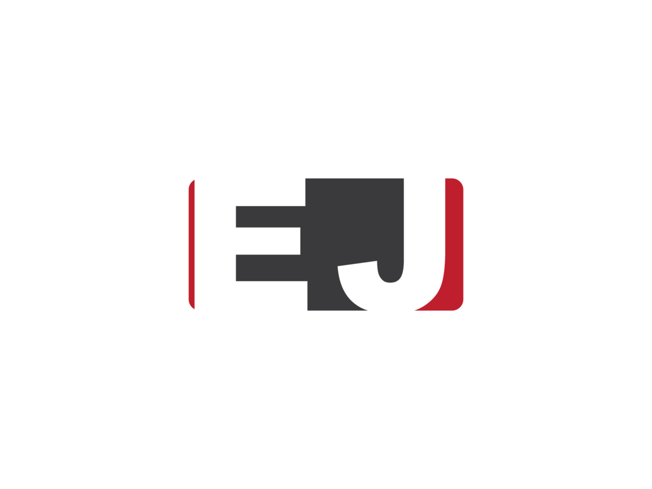 Minimal Ej Square Png Shape Logo, Square EJ Logo Letter Vector Icon