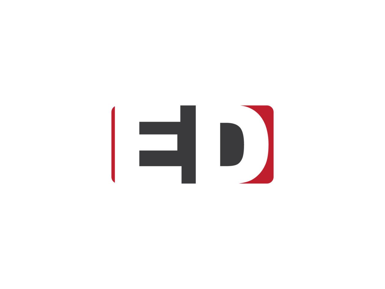 Minimal Ed Square Png Shap Logo, Square ED Logo Letter Vector Icon