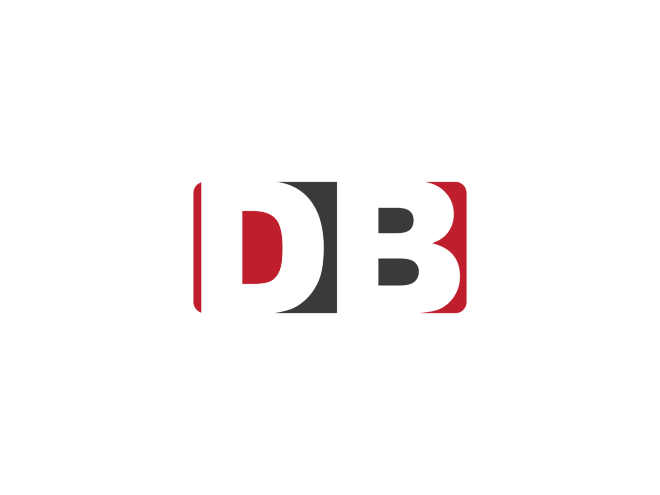 Colorful Square Shape Db Png Logo Icon, Minimalist Png DB Logo Stock
