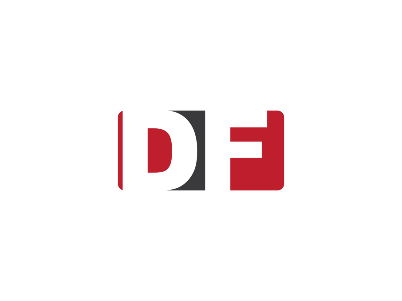Colorful Square Shape Df Png Logo Icon, Minimalist Png DF Logo Stock