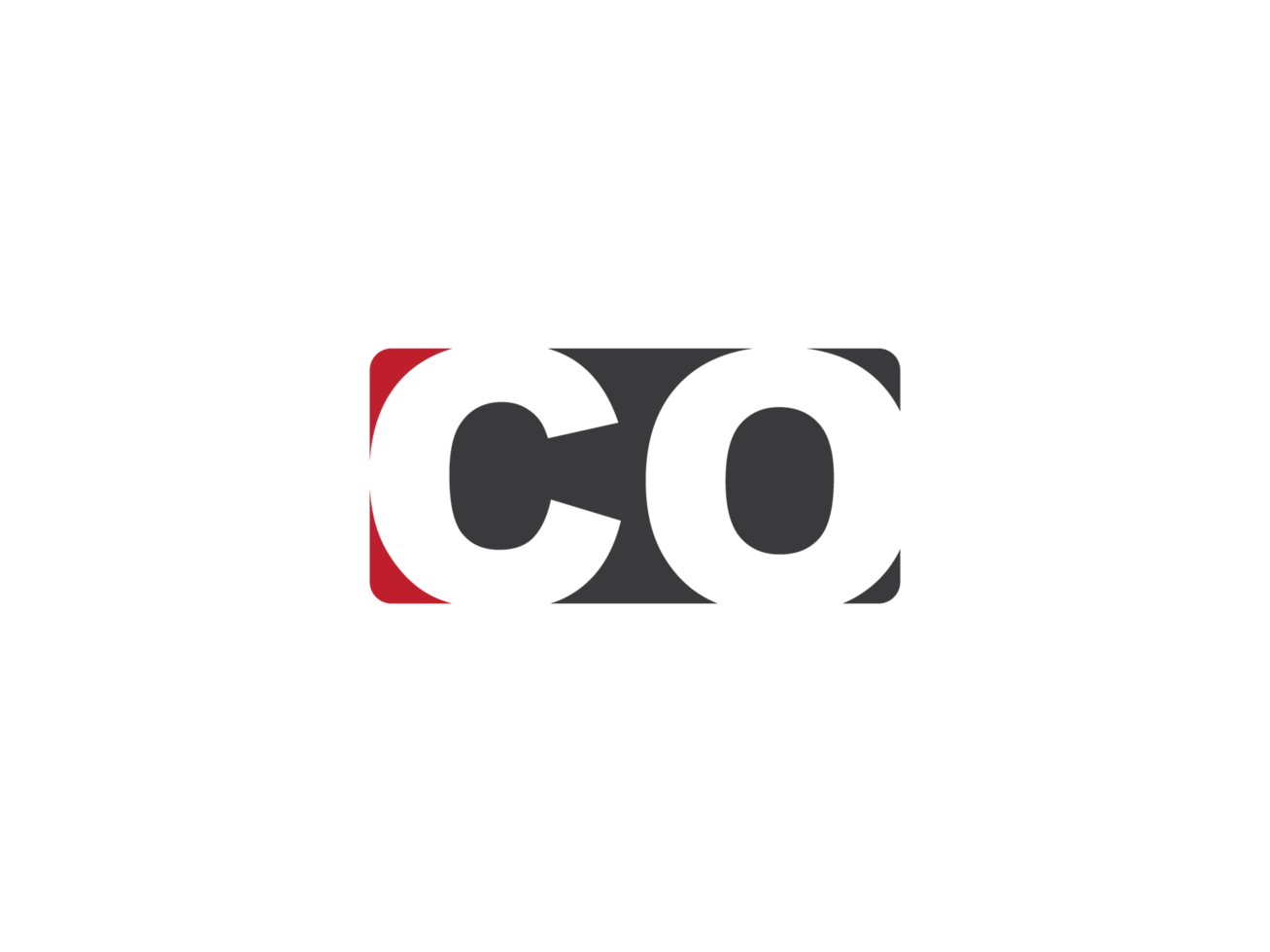Creative Square Shape Co Logo Png, Monogram Png CO Logo Letter Design