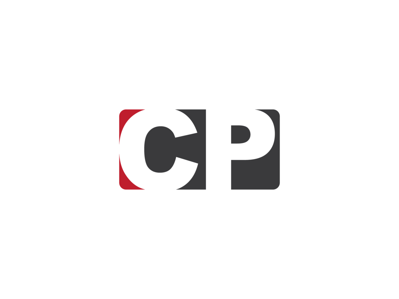 Creative Square Shape Cp Logo Png, Monogram Png CP Logo Letter Design