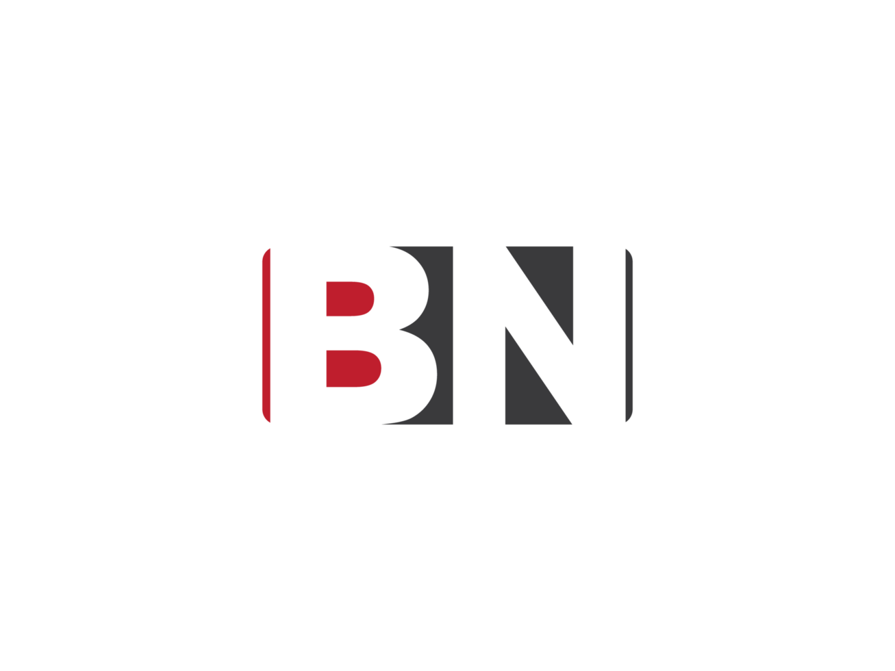 Square Shape Bn Png Letter Logo Icon, Initial Png BN Logo Vector