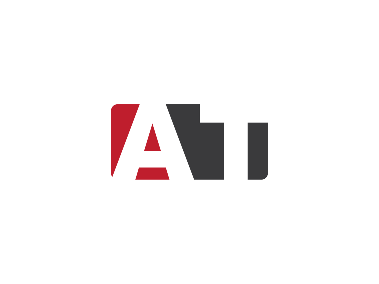 Initial Square Shape At Png Logo Icon, Unique AT Logo Letter Vector