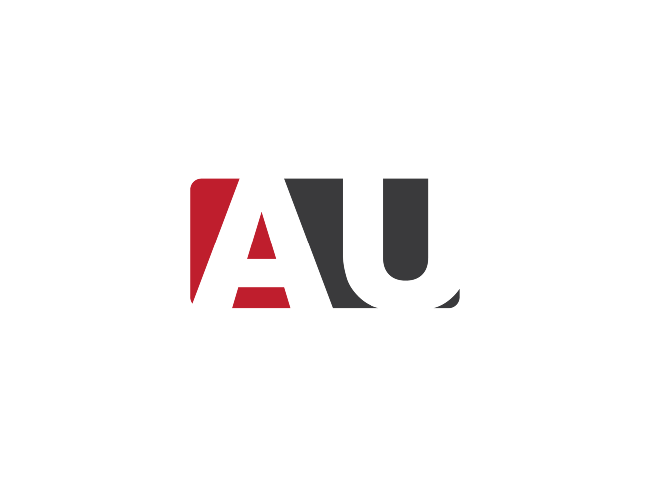 Initial Square Shape Au Png Logo Icon, Unique AU Logo Letter Vector