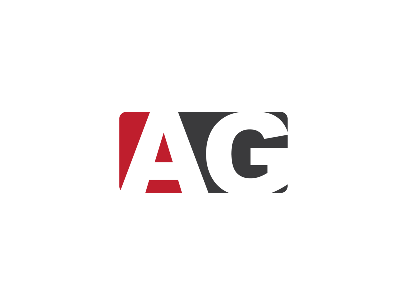 initiale carré forme ag png logo icône, unique ag logo lettre vecteur