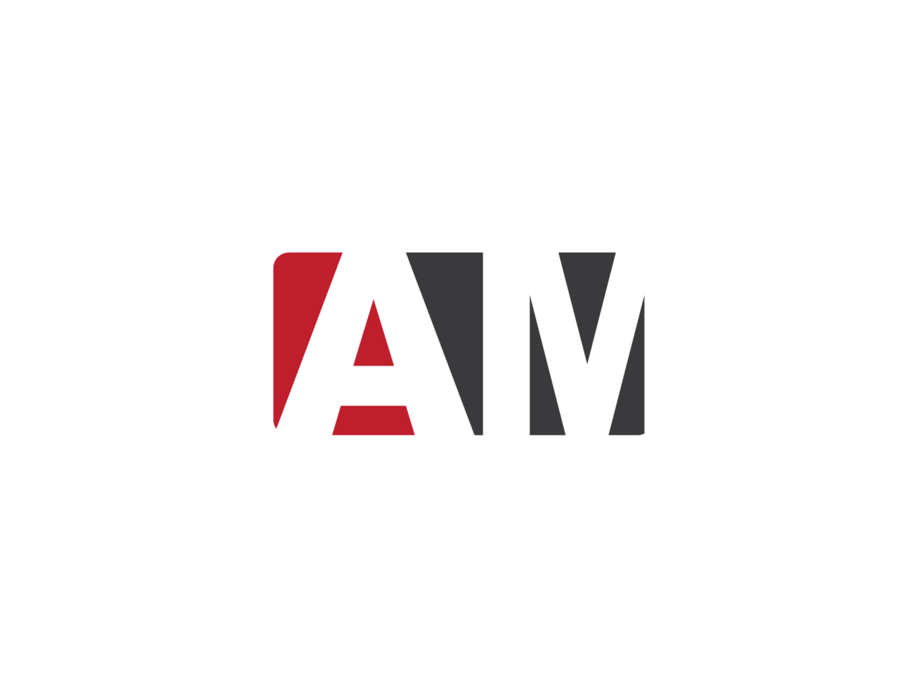 Initial Square Shape Am Png Logo Icon, Unique AM Logo Letter Vector