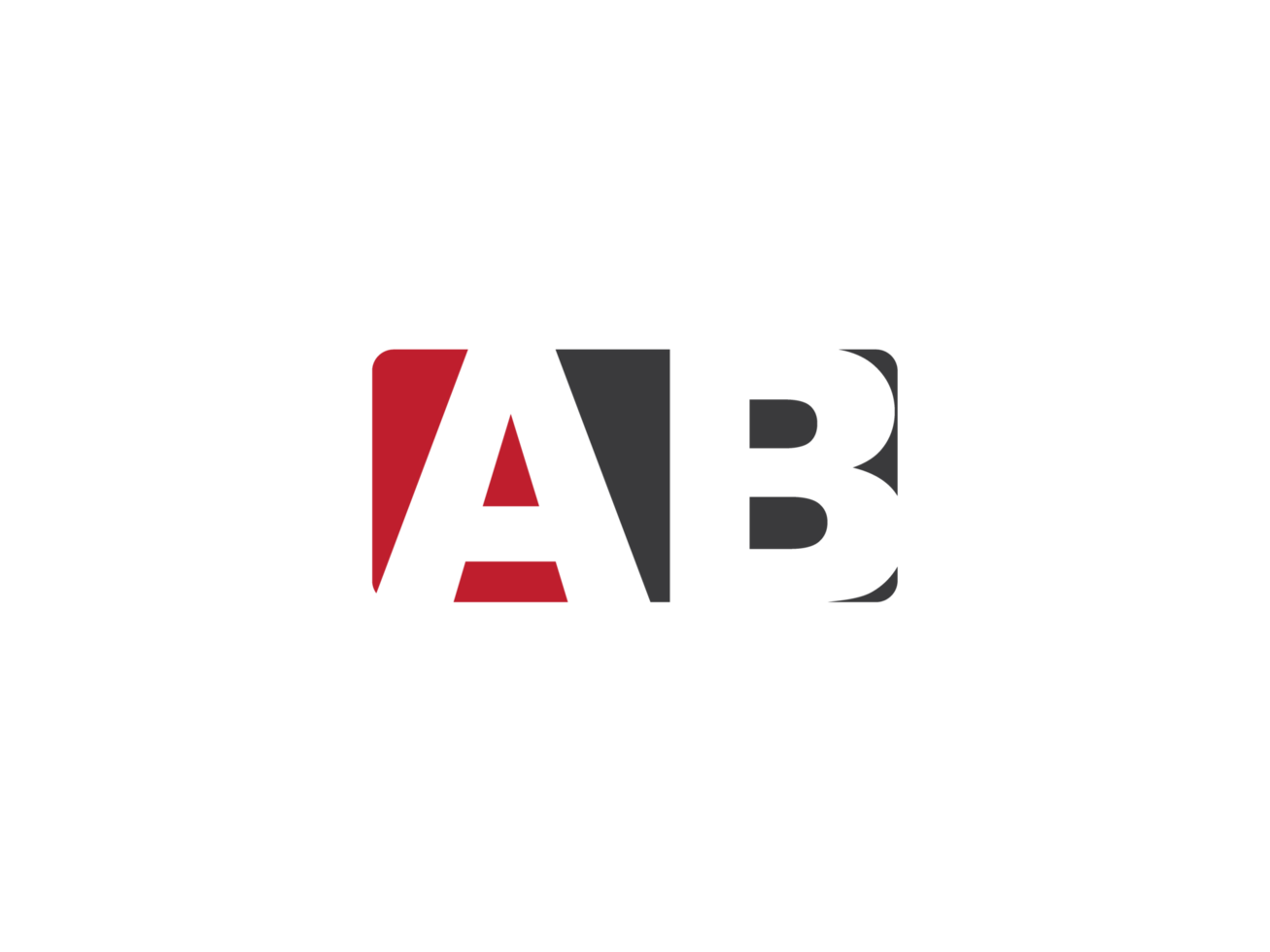 Initial Square Png Shape Ab Png Logo Icon, Unique AB Logo Letter Vector