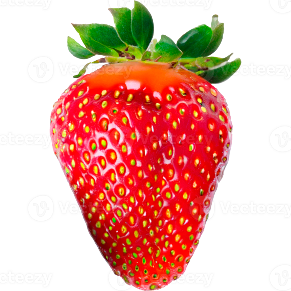 juicy red strawberry isolated image without background png