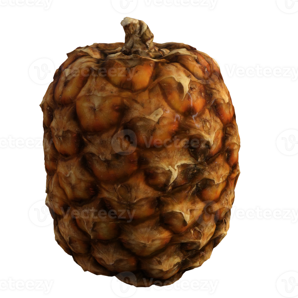 pineapple fruit isolated 3d png