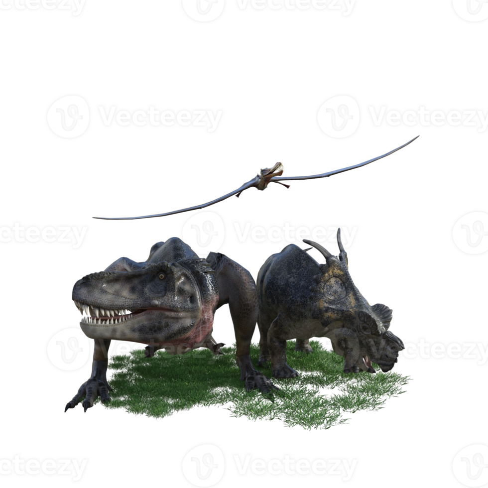 Dinosaur isolated 3d png