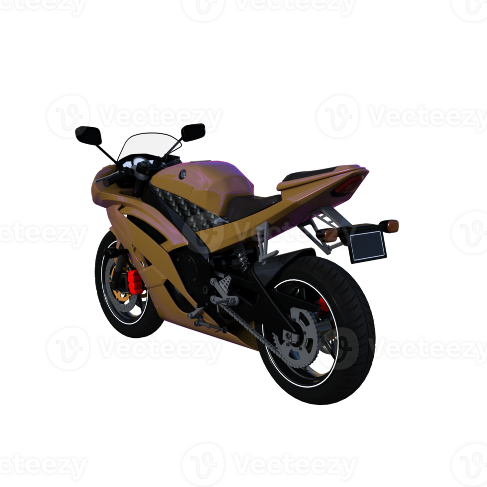 Motorcycle bike isolated 3d png
