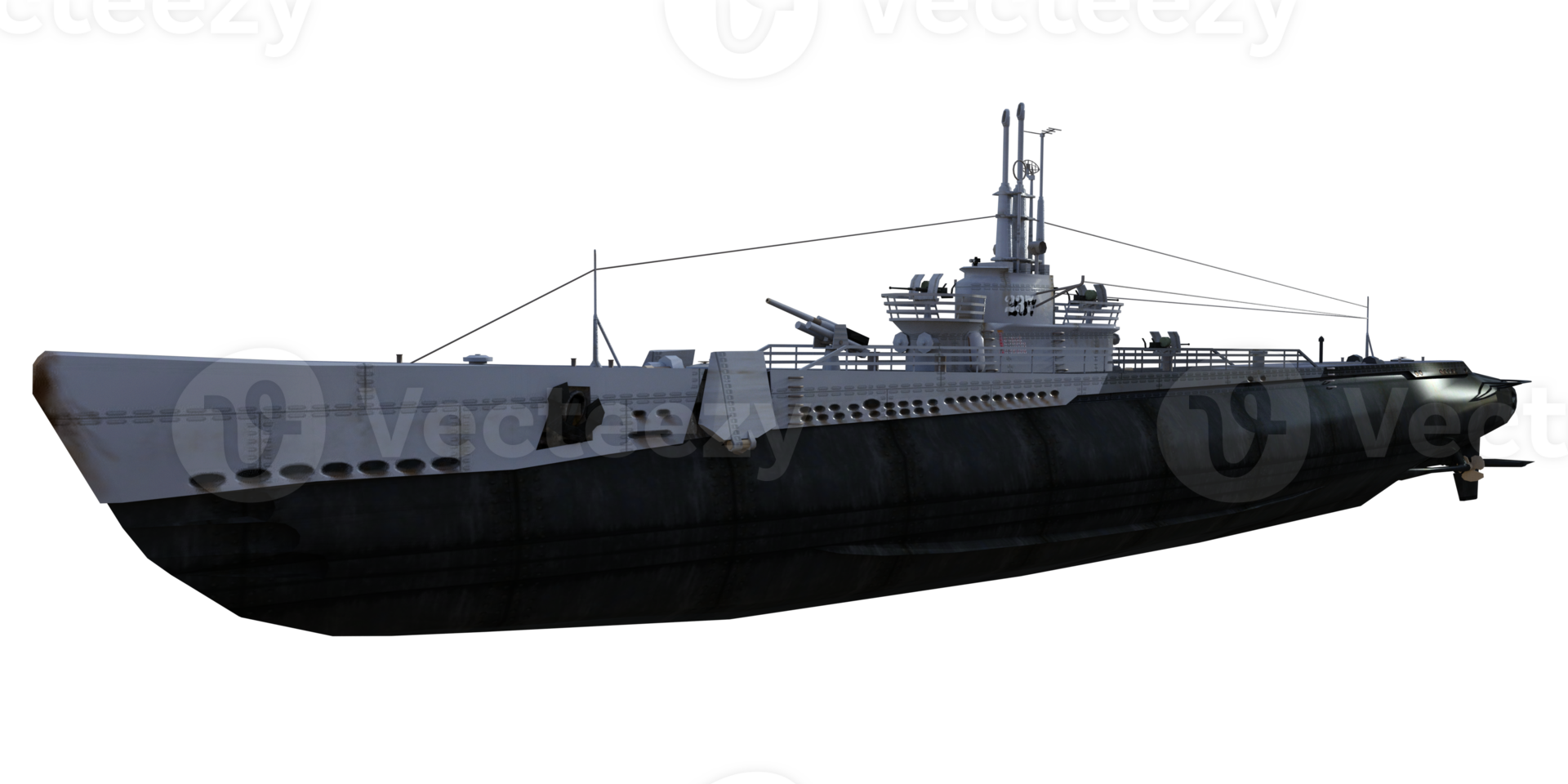 navio de guerra militares isolado 3d png