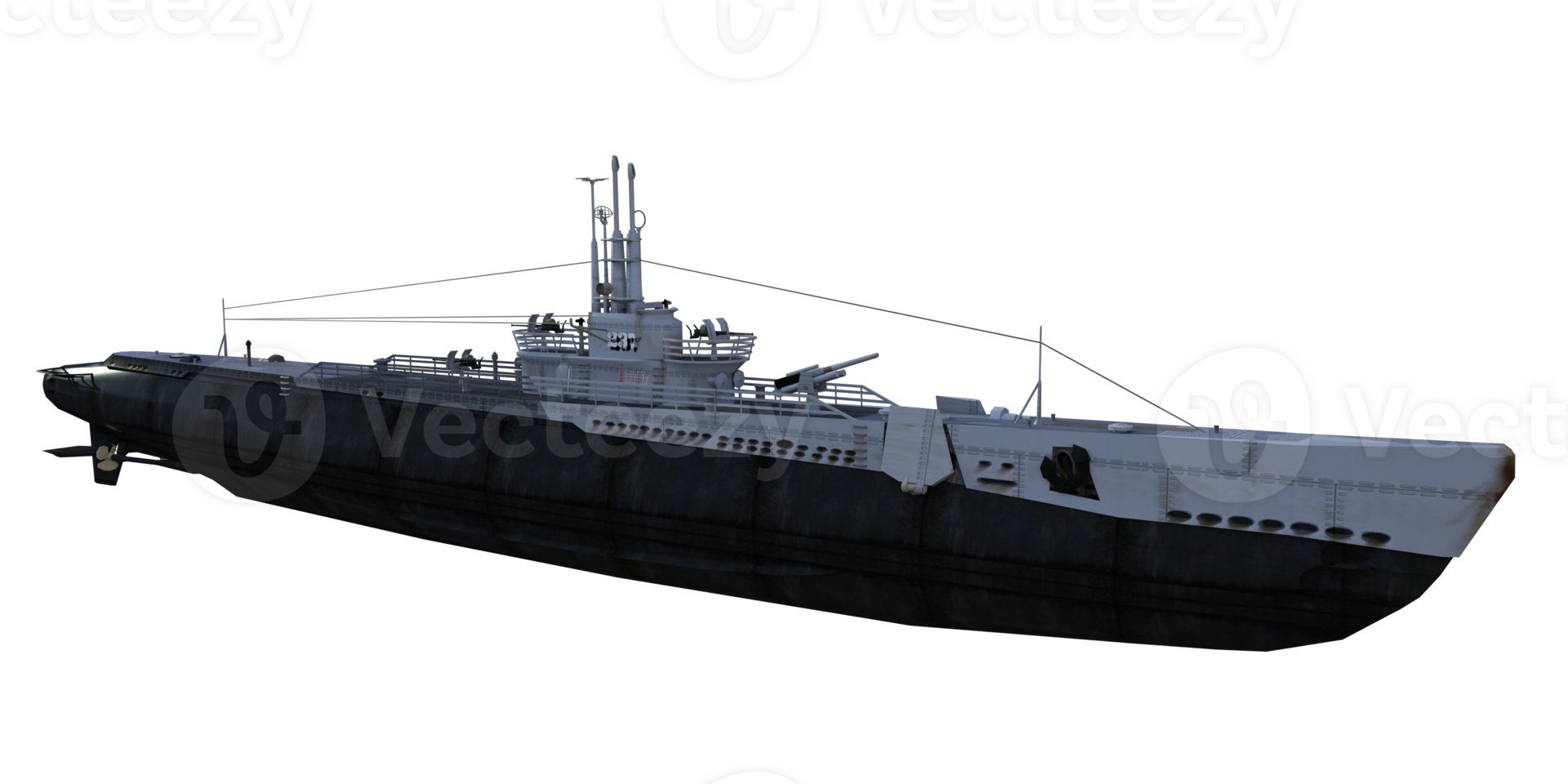 navio de guerra militares isolado 3d png