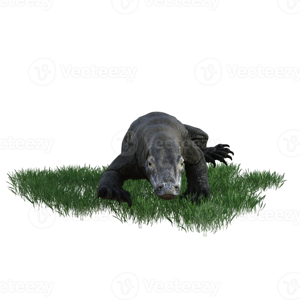 Komodo animal isolated 3d png
