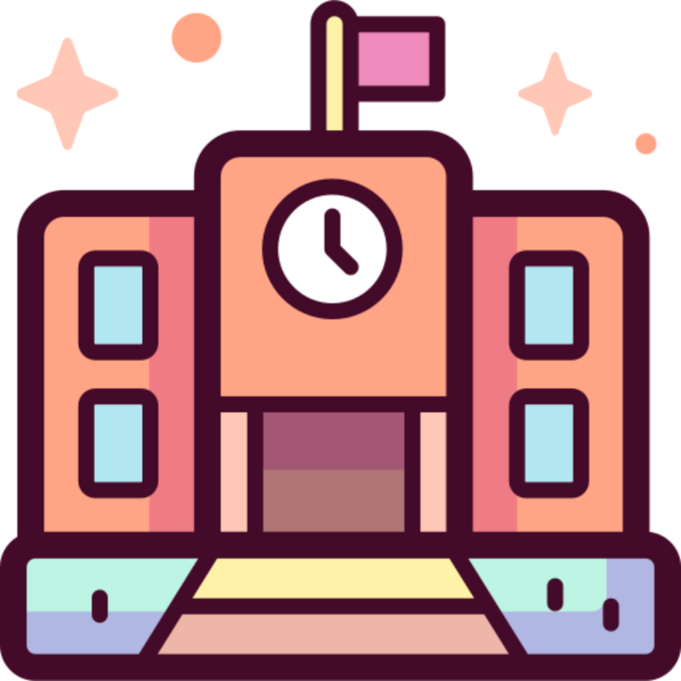 school illustration design png