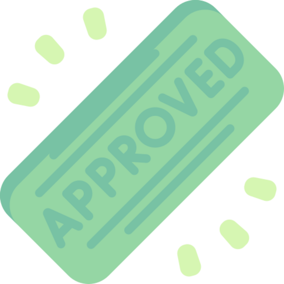 approved icon design png