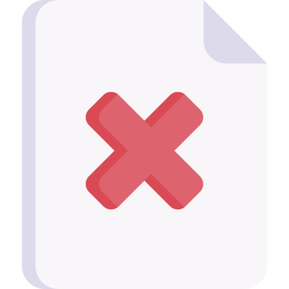 rejected icon design png