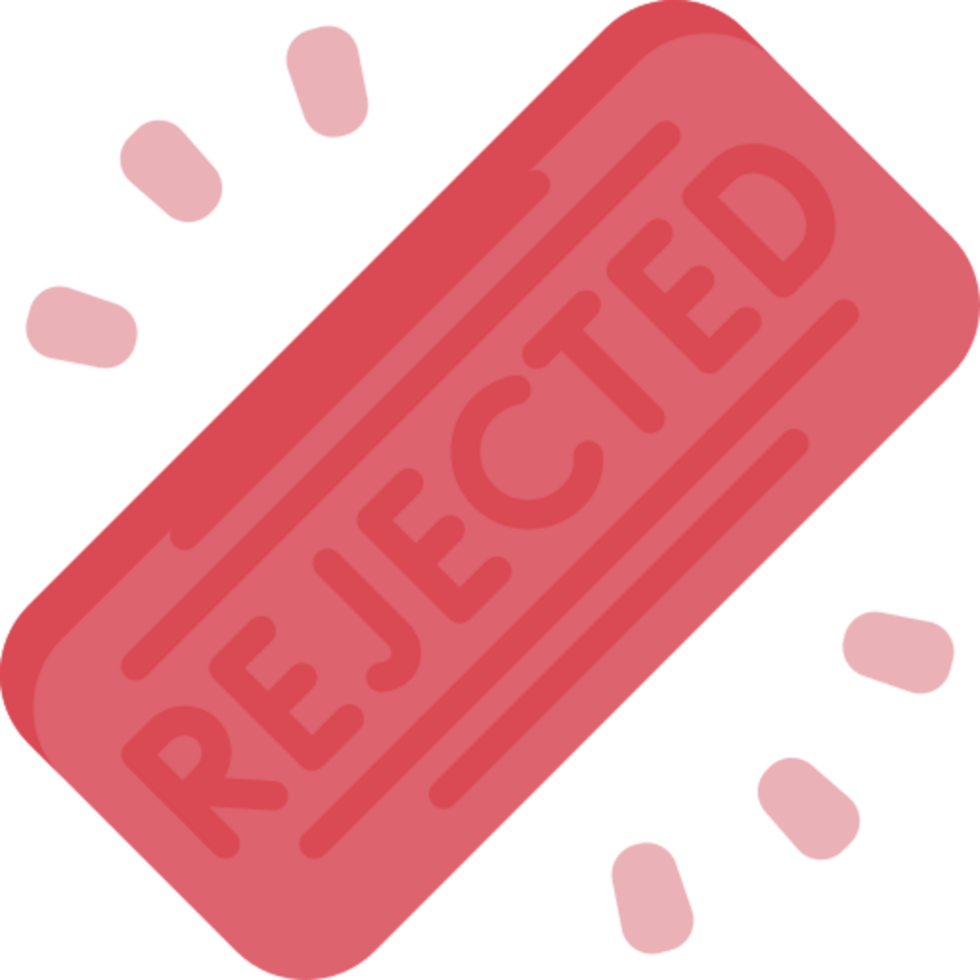 rejected icon design png