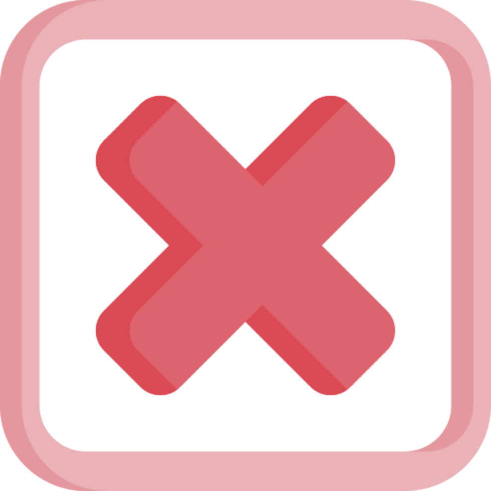 rejected icon design png