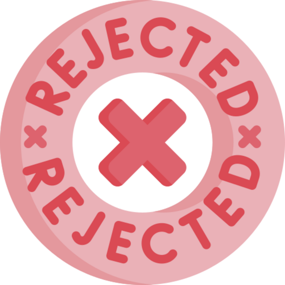 rejected icon design png