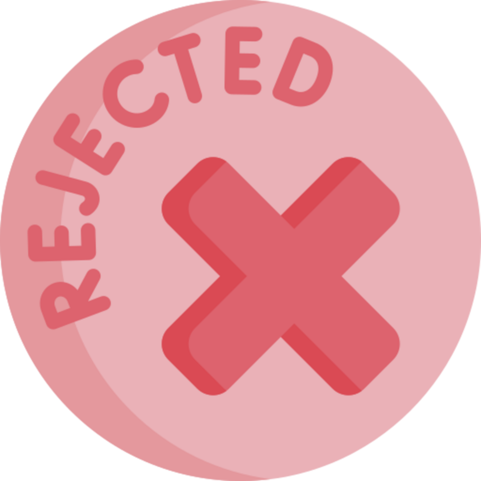 rejected icon design png
