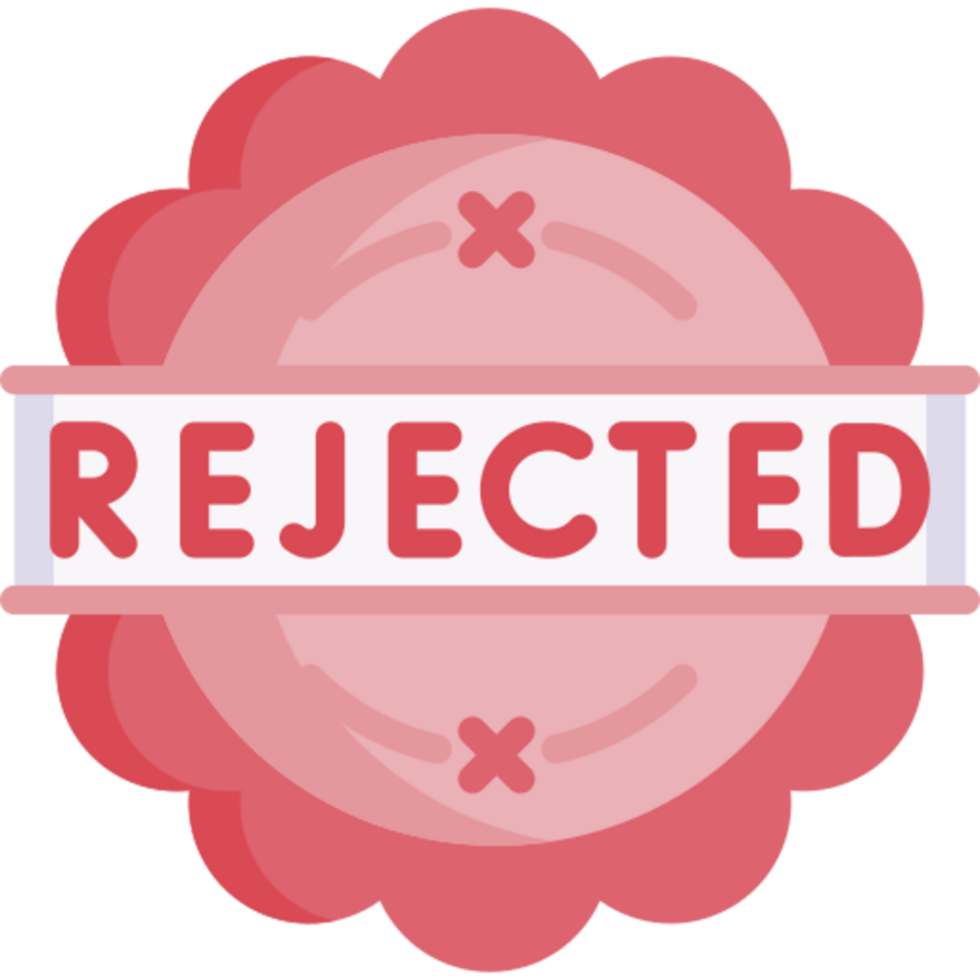 rejected icon design png