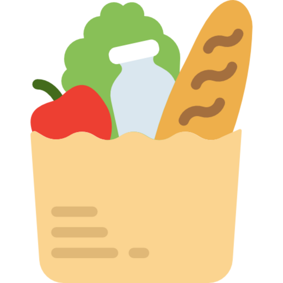 boodschappen illustratie ontwerp png