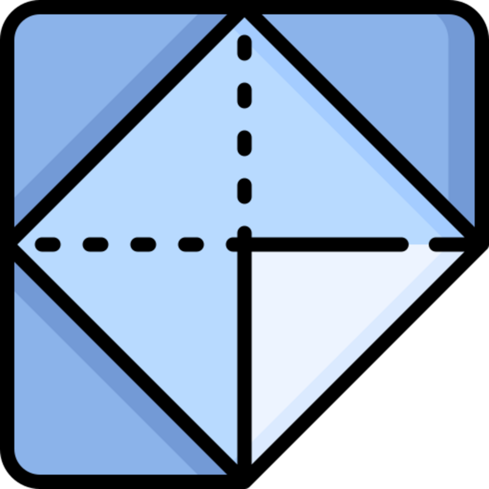 origami illustration design png