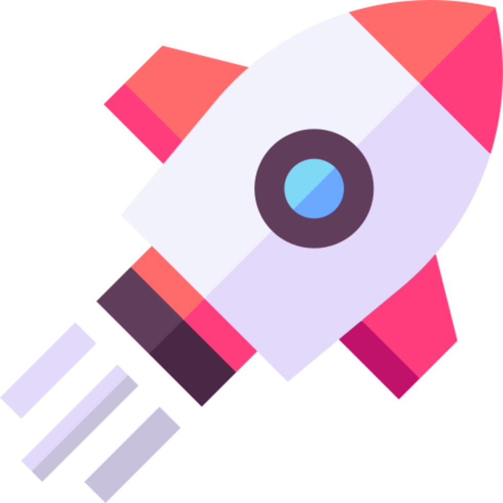 rocket launch illustration design png