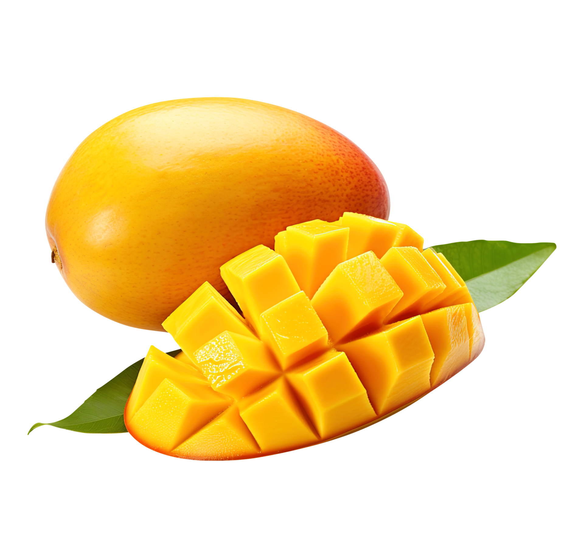 delicioso mango frutas cortar afuera, creado con generativo ai 27141286 PNG
