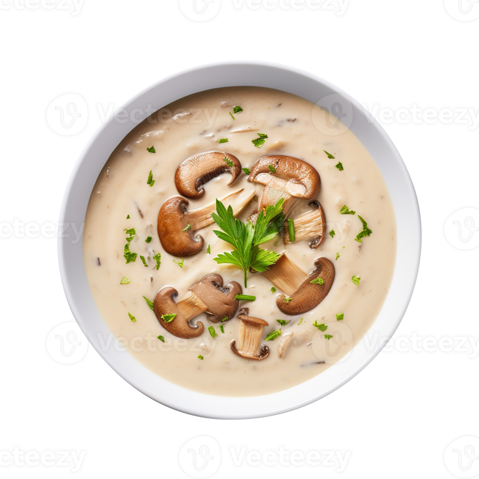 Delicious Cream Bowl Of Mushroom Soup Created With 27141327 PNG delicious-cream-bowl-of-mushroom-soup-created-with-27141327-png