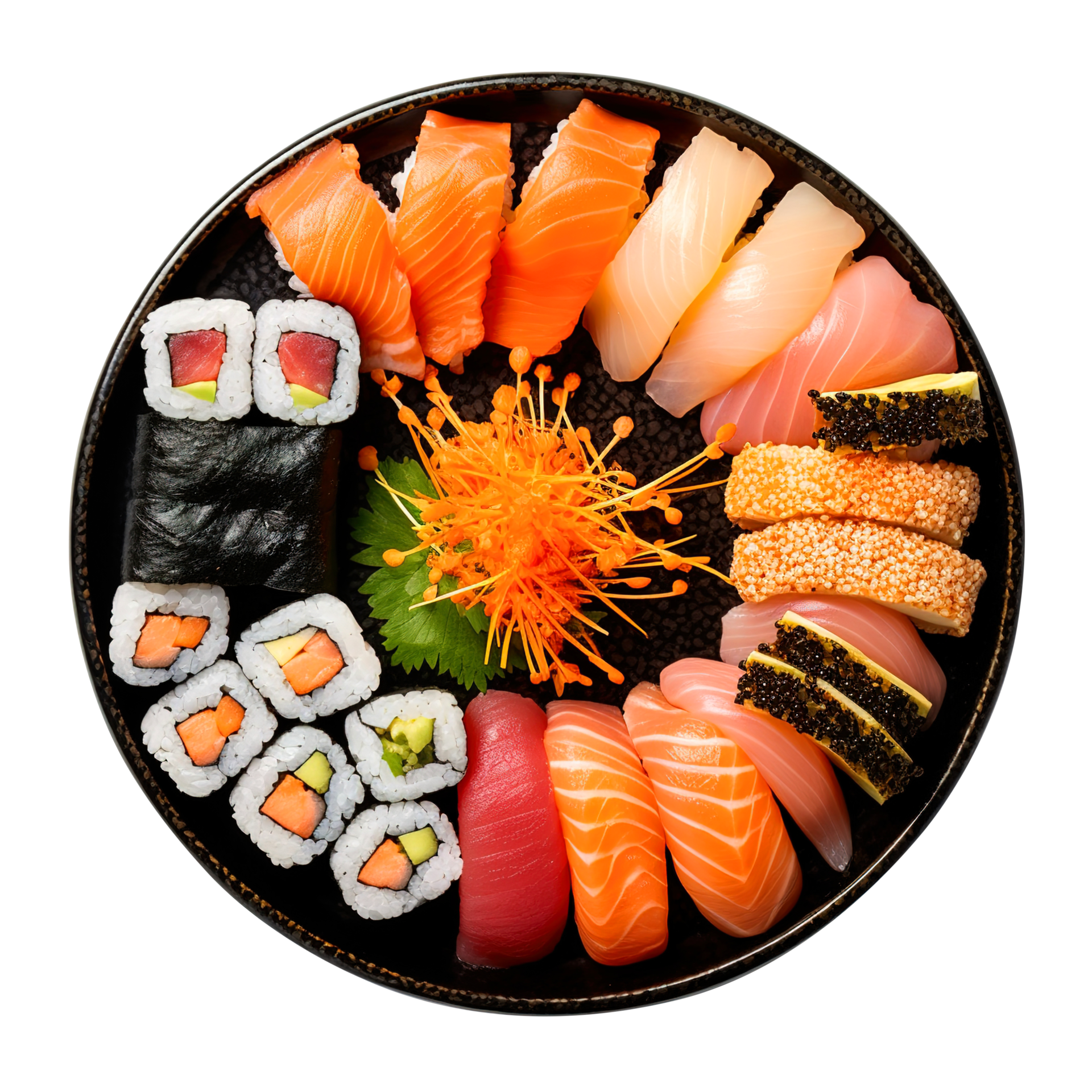 Plate of Sushi, created with Generative AI 27141476 PNG