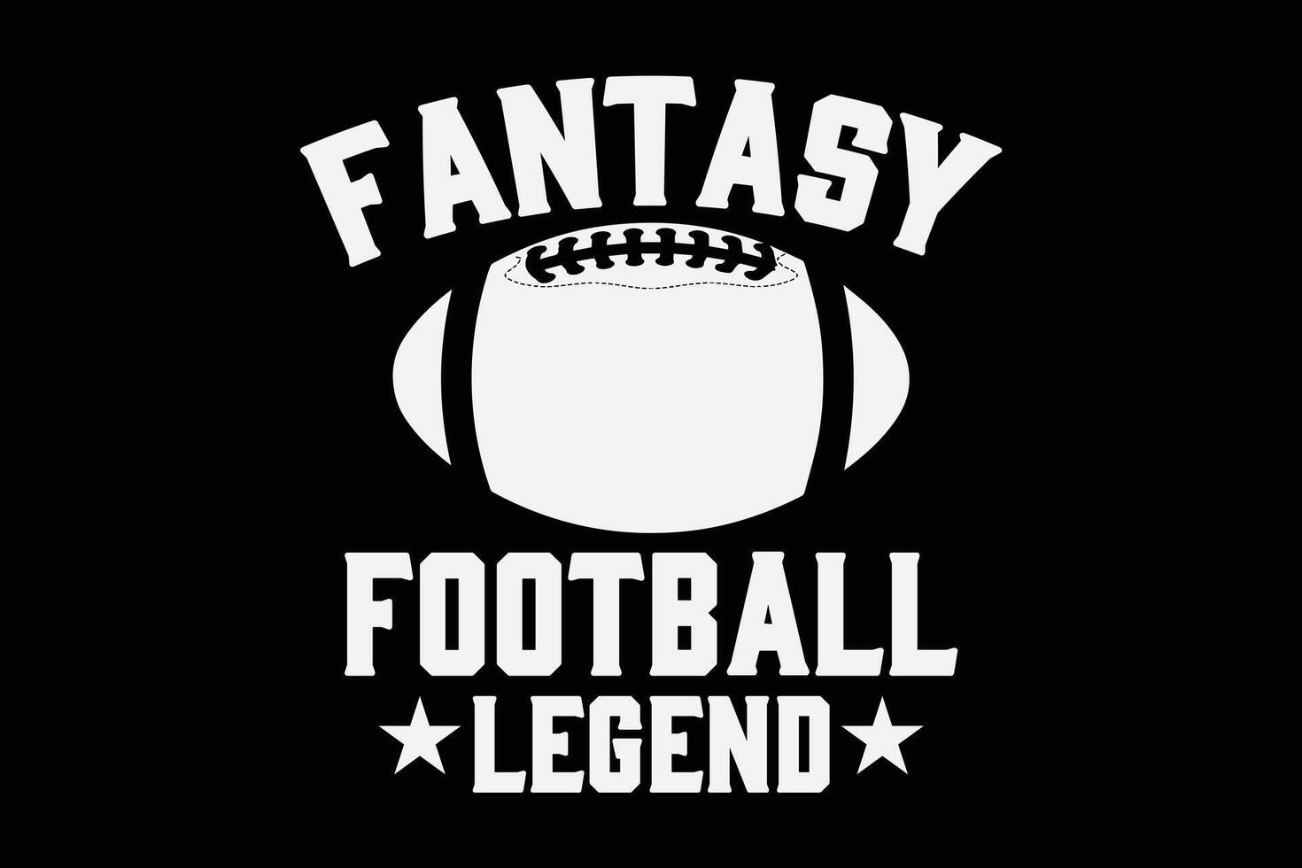 Fantasy Football Legend Funny T-Shirt Design vector