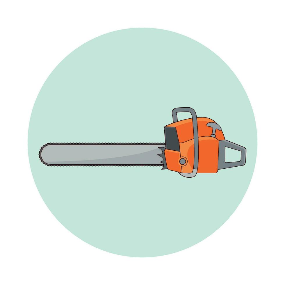 chain saw vector illustration