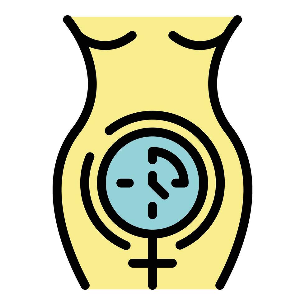 Gynecology menopause icon vector flat